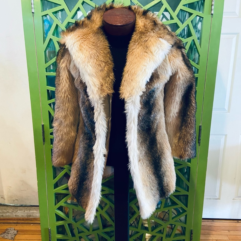 Adolf Shuman for Lilli Ann Faux Fur Fully Lined Vintage Coat - XXS
